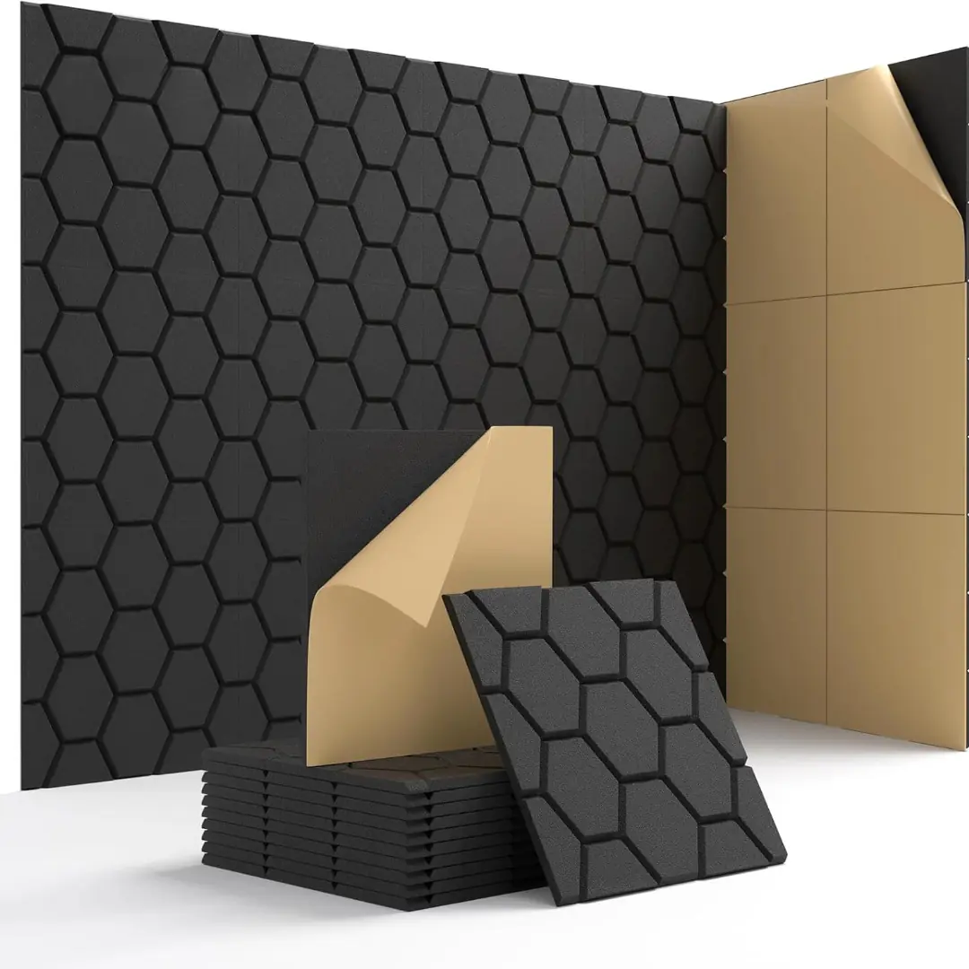 Self-adhesive sound-absorbing wall stickers for multiple scenarios