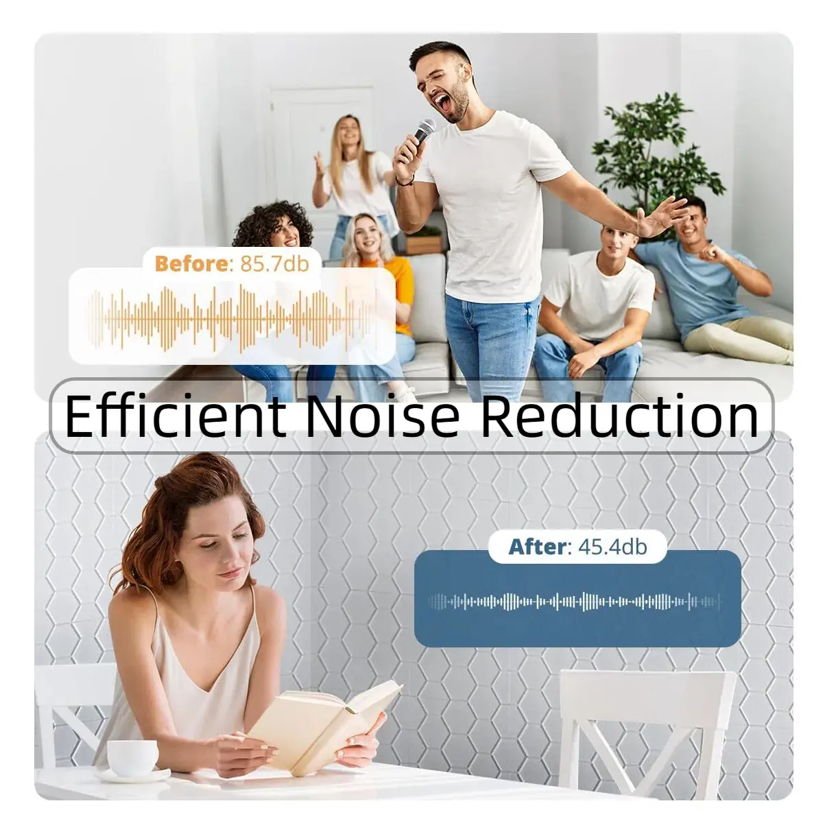 Self-adhesive sound-absorbing wall stickers for multiple scenarios - 图片 3