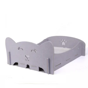 Acoustic Felt Panel Cat Bed – Cute Cat Cave House, Eco-friendly Durable Pet Bed for Indoor Cats & Pet Supplies