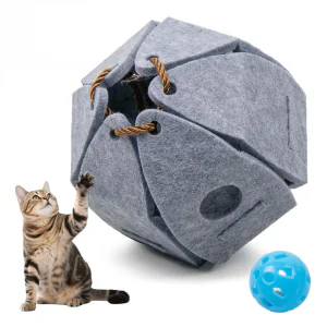 Budget-friendly Acoustic Felt Panel Cat Bed – Cozy Durable Cat Cave House, Popular Pet Bed for Cats & Kittens Pet Supplies