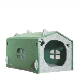 Comfy Acoustic Panel Cat Bed – Hot Sale Felt Cat Cave House, Eco-friendly Cute Pet Bed for Indoor Cats & Dogs