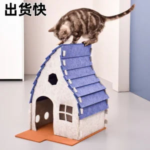 Acoustic Panel Cat Bed – Eco-friendly Felt Cat Cave, Hot Sale Warm Pet House for Indoor Dogs & Cats Multi Color - 图片 5